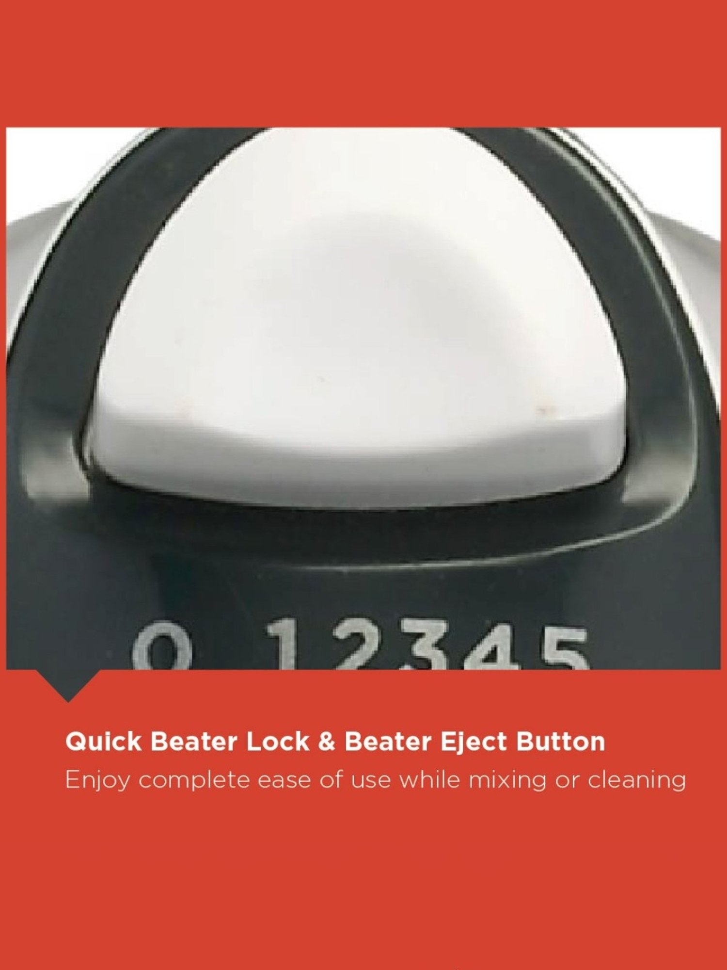 BLACK+DECKER M700 Hand Mixer 300W with 5 Speed Control function (White)