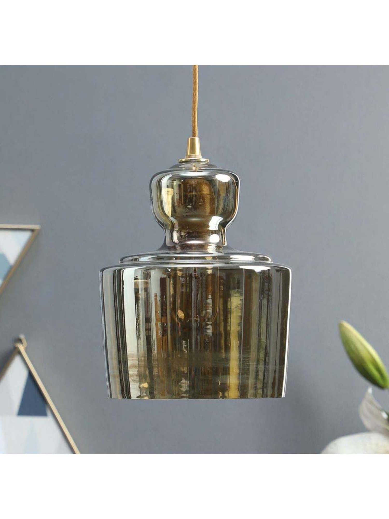 Kapoor E Illuminations Harper Marimore Golden Pendant Light - Set of 1