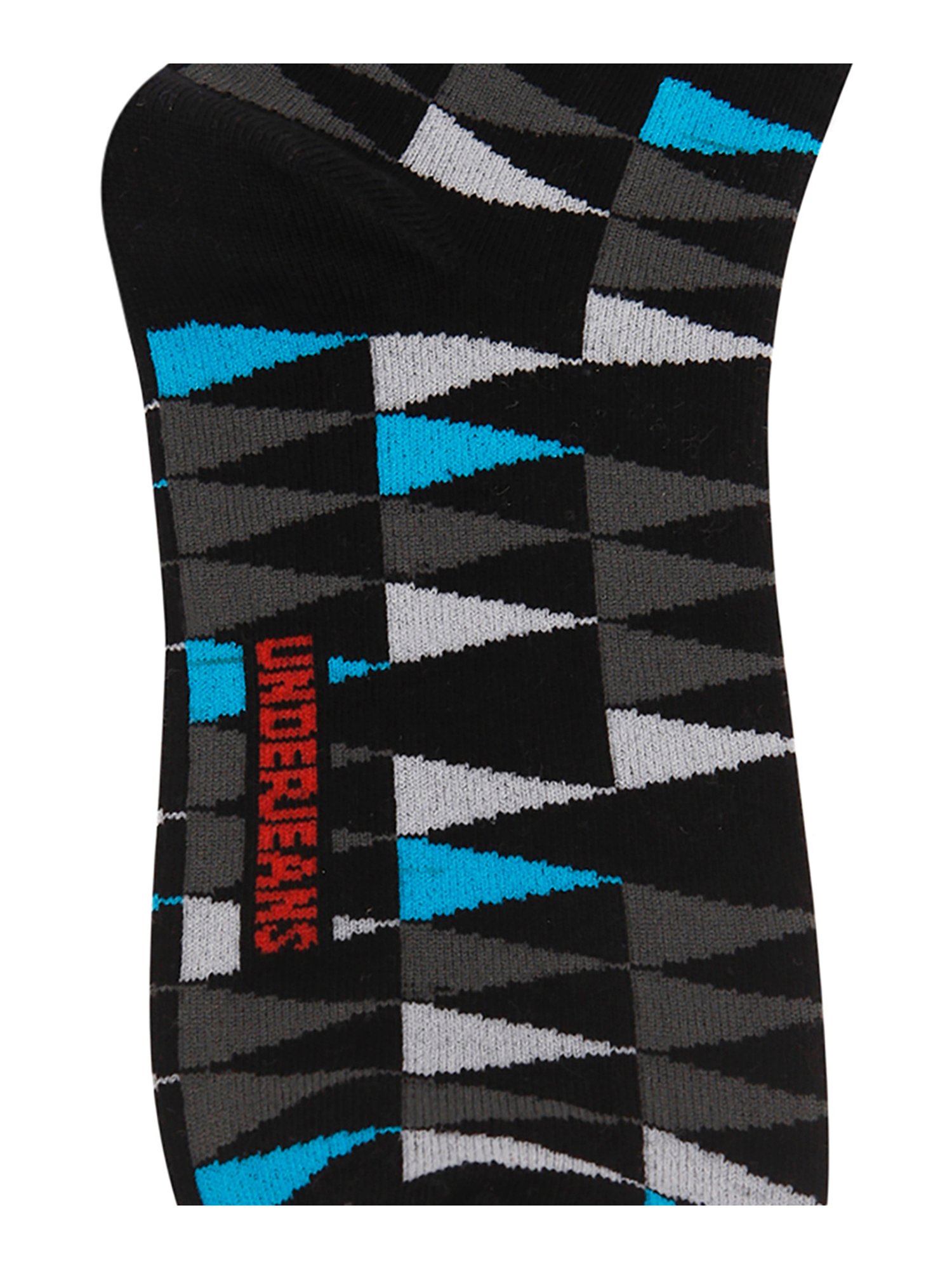 UnderJeans by Spykar Black Printed Socks