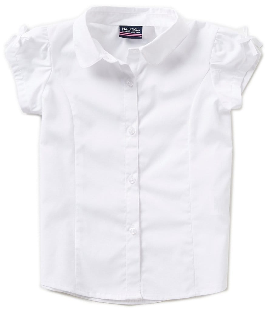 Nautica Little Girls 4-6X Poplin Button-Down Blouse