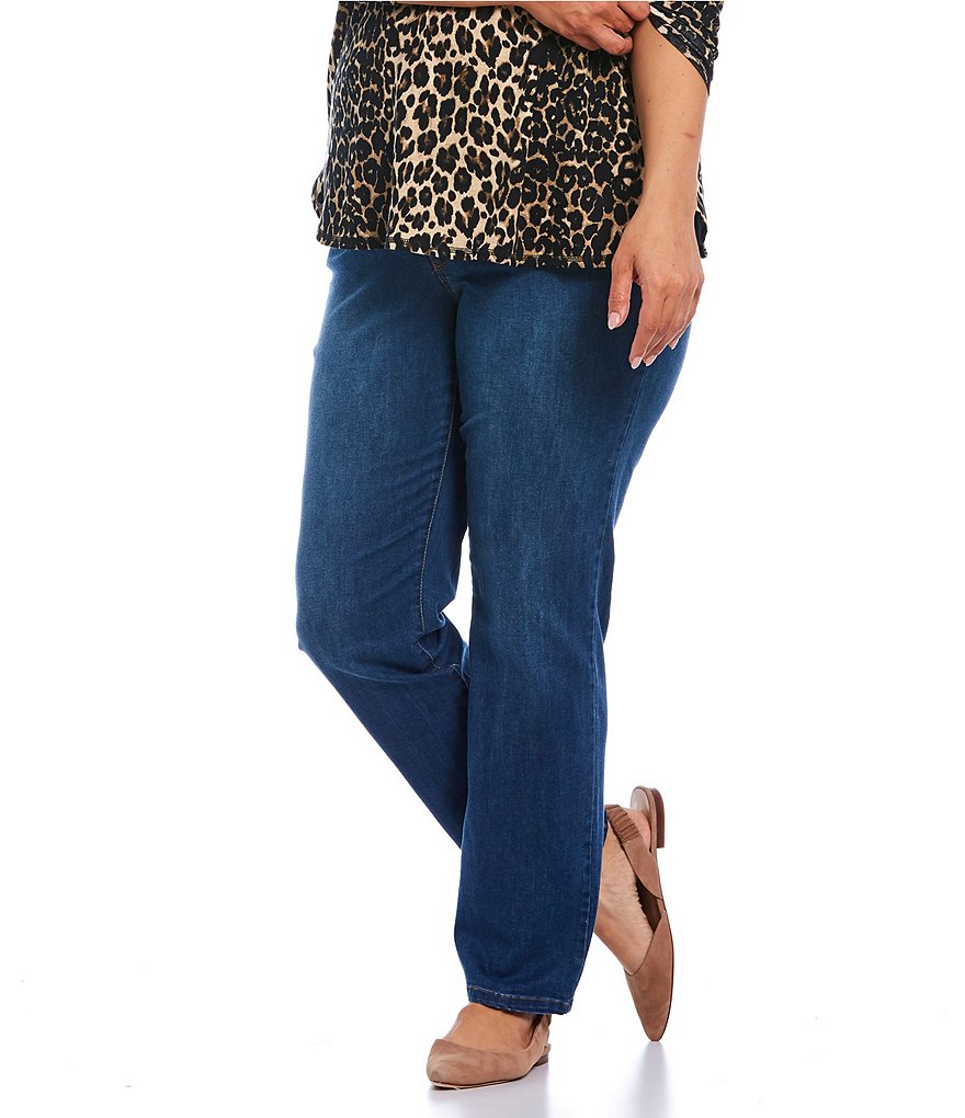 Westbound Denim Plus Size THE FIT FORMULA Slim Straight Jeans