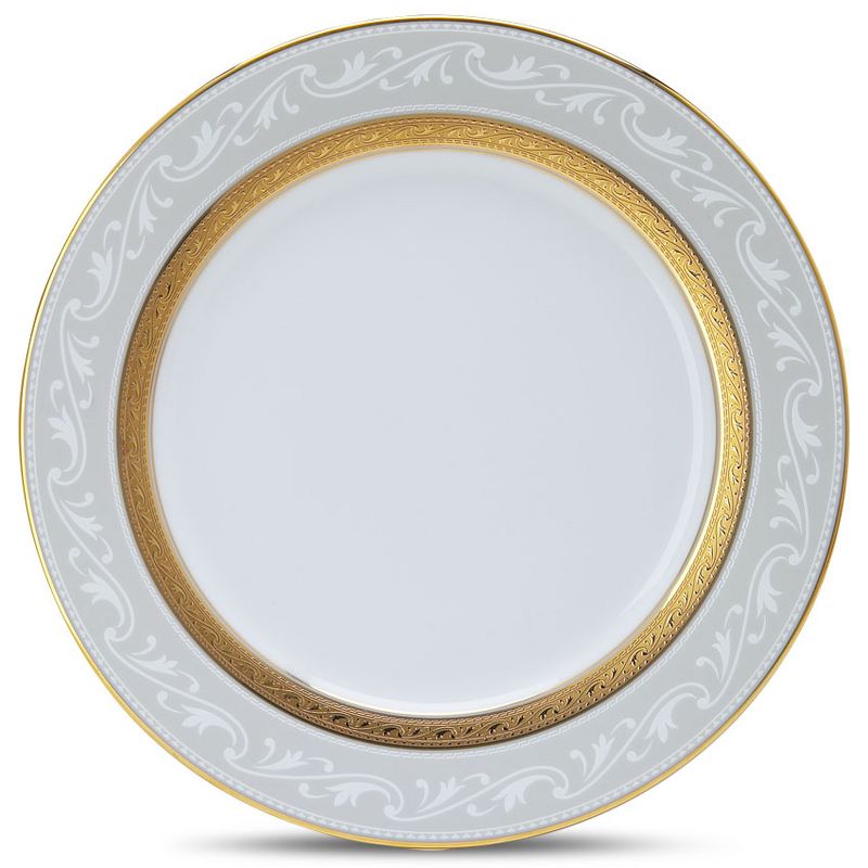 10 Strawberry Street Matte Wave Stoneware Salad Plates 8" White - Set of 6