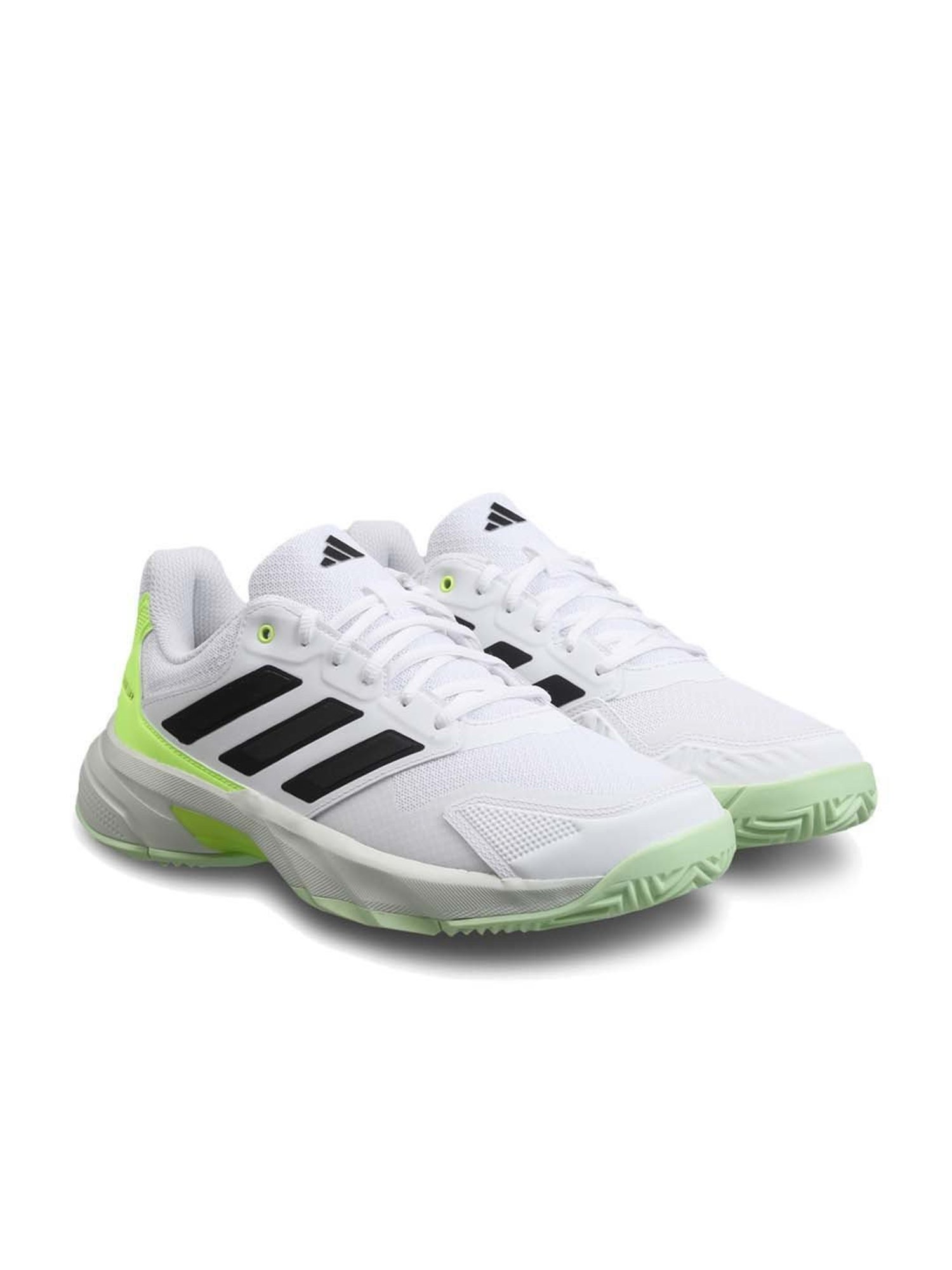 Adidas Men's CourtJam Control 3 White Tennis Shoes