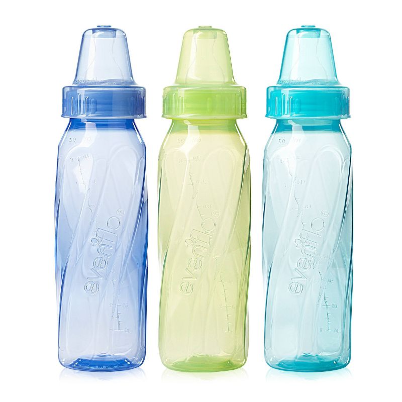 Evenflo Feeding Classic Tinted BPA Free Plastic Baby Bottles - 8oz /12ct
