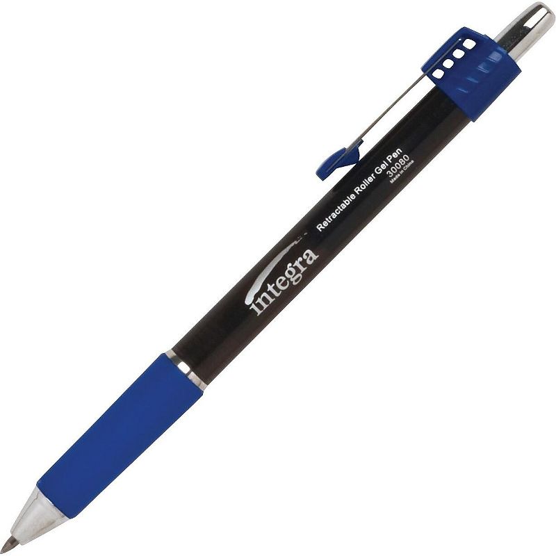 Integra Roller Gel Pen Retractable .7mm 1DZ Blue Barrel/Ink 30080