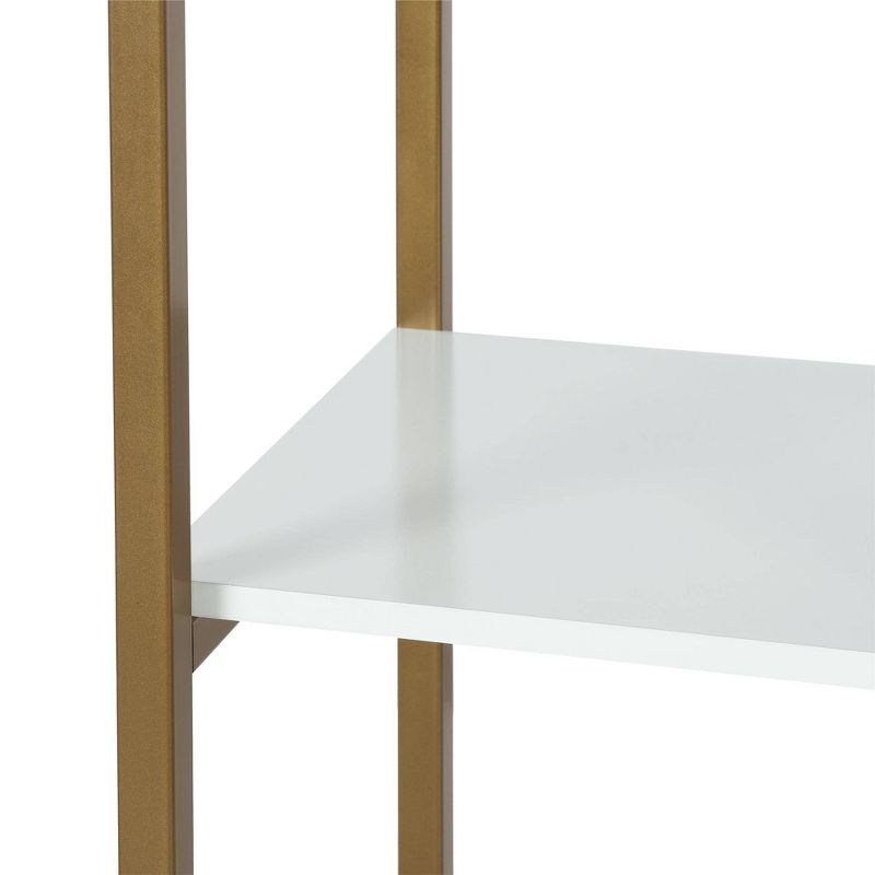 Billie Metal Desk Etagere Gold - CosmoLiving by Cosmopolitan