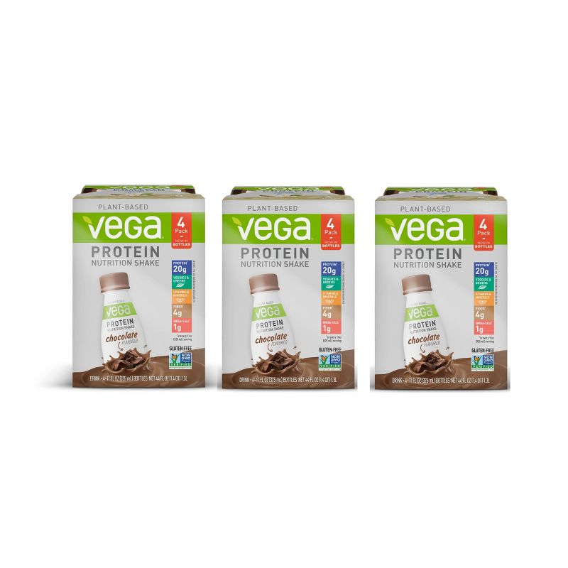 Vega Vegan Protein Shake - Chocolate - 12pk/11 fl oz Bottles