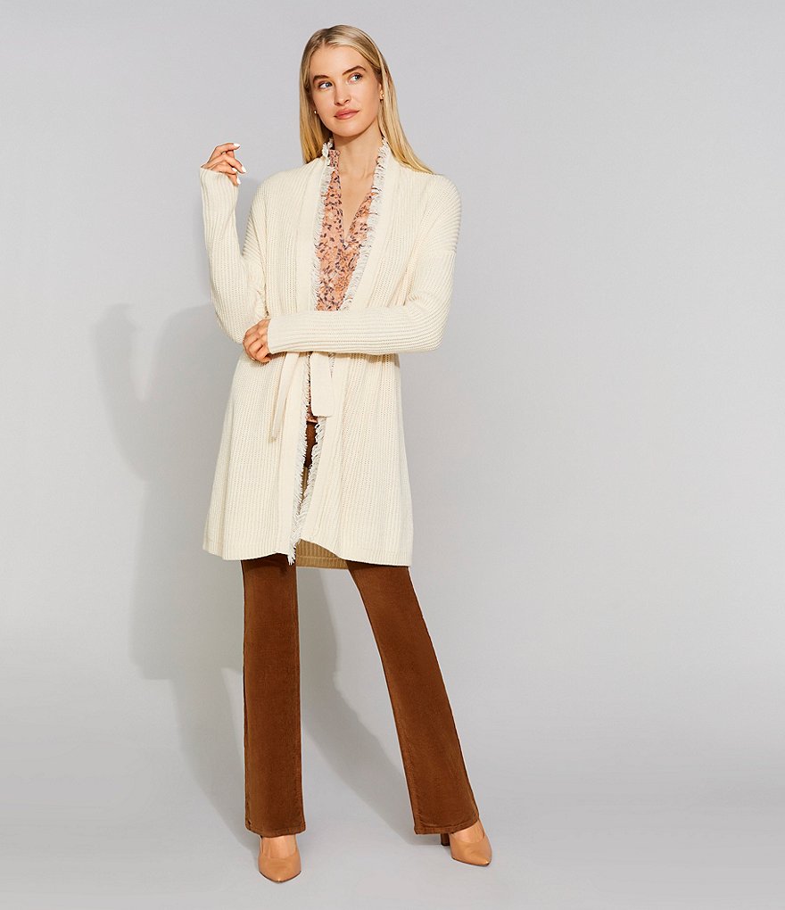 Antonio Melani Maisee Long Sleeve Fringe Cardigan