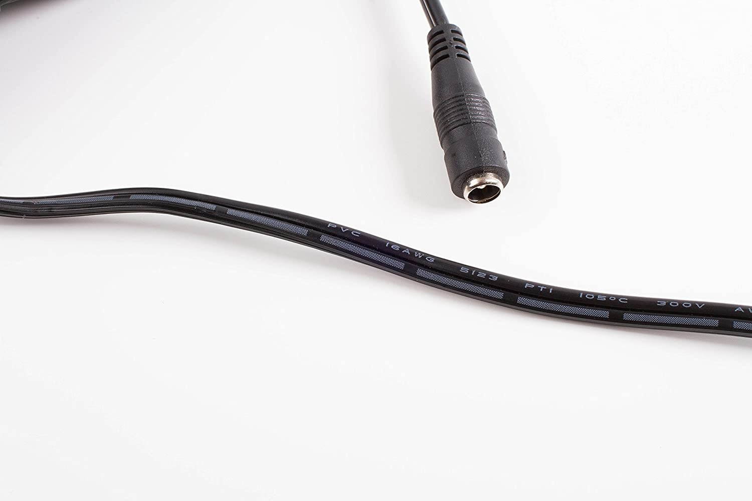 LEDUPDATES DC Plug Power Adapter Extension Cable 5.5MM X 2.1MM Plug, 16 AWG Heavy Duty Cable for 5v 12v 24v LED Strip Light, Home Security Camera Surveillance System, DVR and More (16ft)