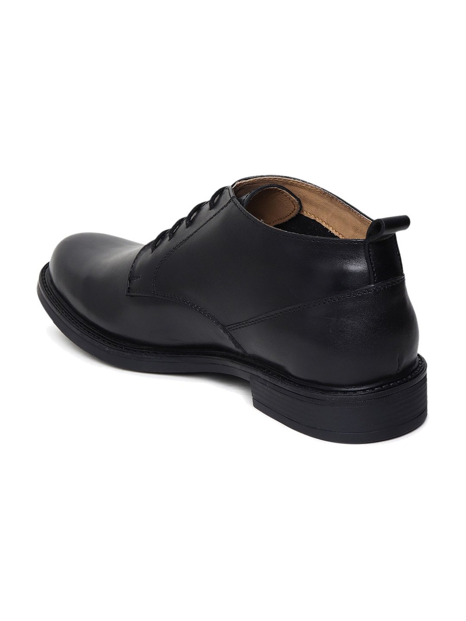 Teakwood Leathers Men's Black Derby Shoes