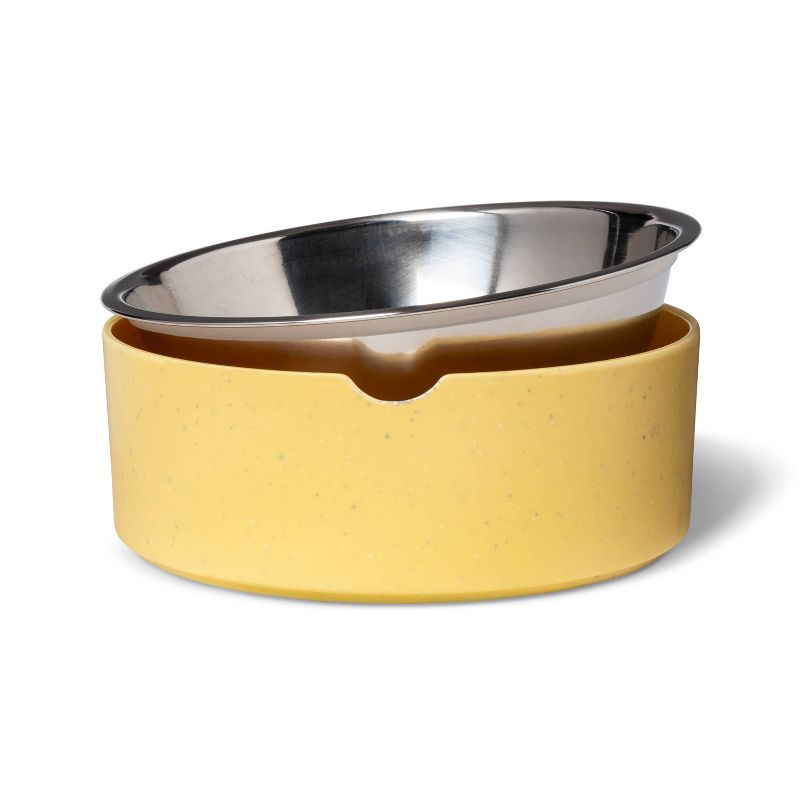 Speckle Melamine Dog Bowl - Yellow - 13oz - Boots & Barkley™