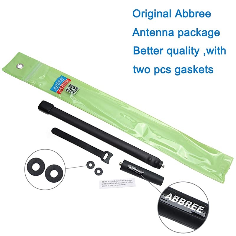 SMA-Female Dual Band VHF/UHF 144/430MHz High Gain Foldable CS Tactical Antenna for Baofeng BF-F8HP BF-888S GT-3 UV-5R UV-82 Two Way Radio (13in)