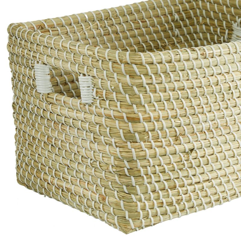 CosmoLiving by Cosmopolitan Contemporary Seagrass Storage Basket Brown