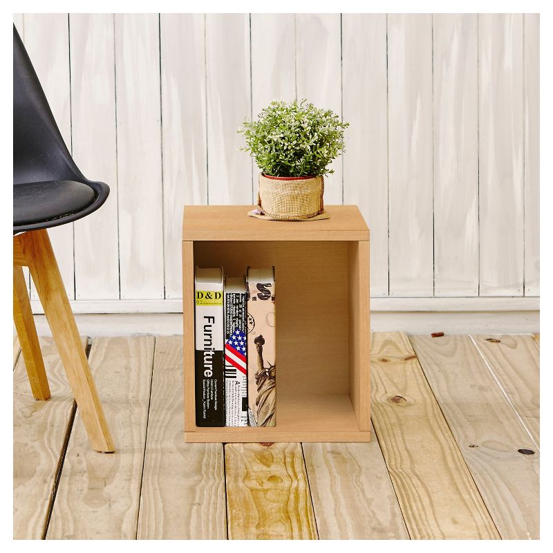 Way Basics Stackable Eco Storage Cube Cubby Organizer Natural Wood Grain