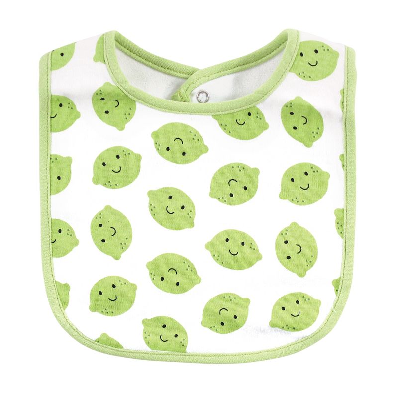 Hudson Baby Unisex Baby Cotton Terry Drooler Bibs with Fiber Filling, Neutral Woodland, One Size