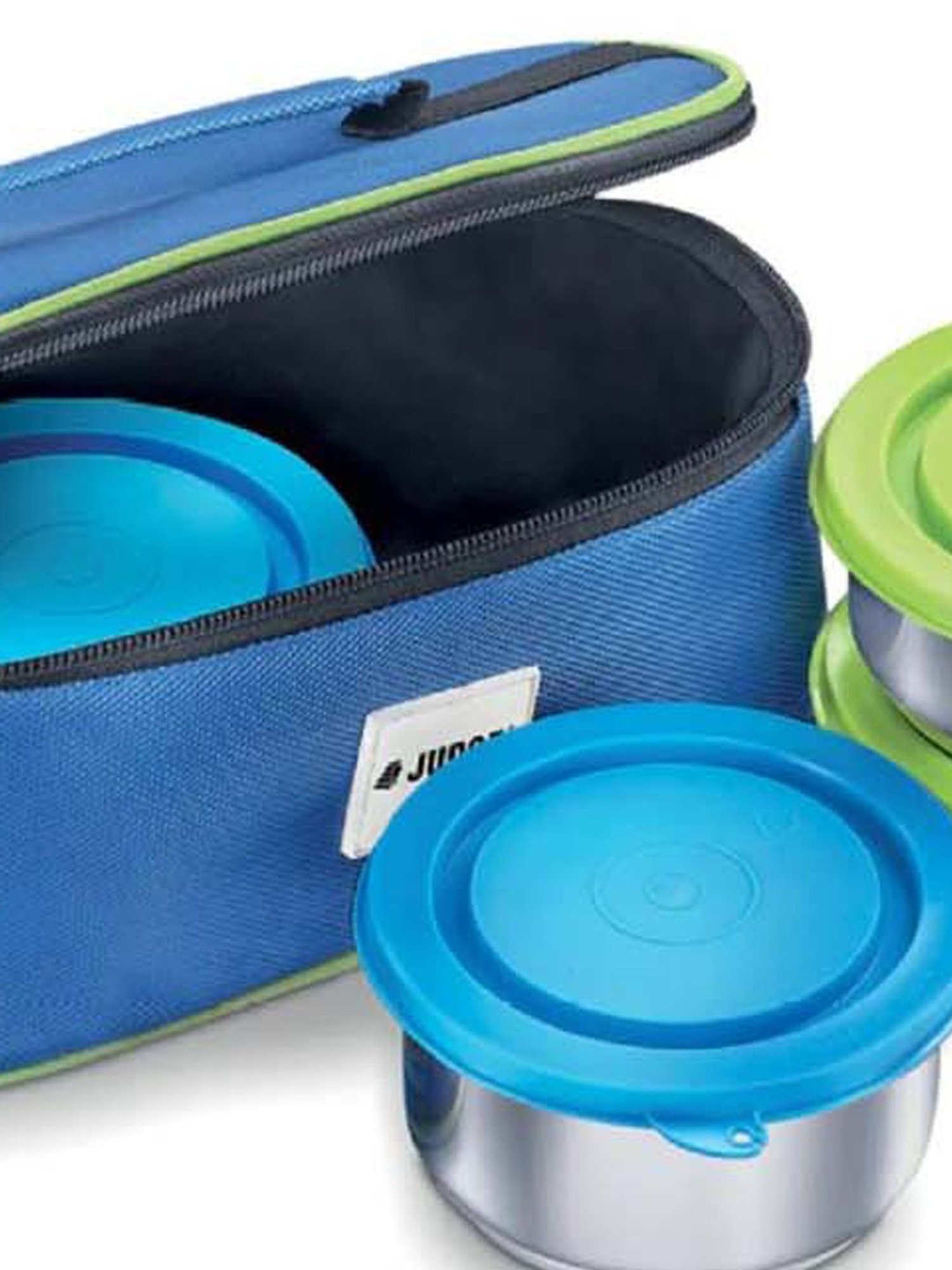 JUDGE Multicolor Stainless Steel Insulated Lunch Box Set with Bag