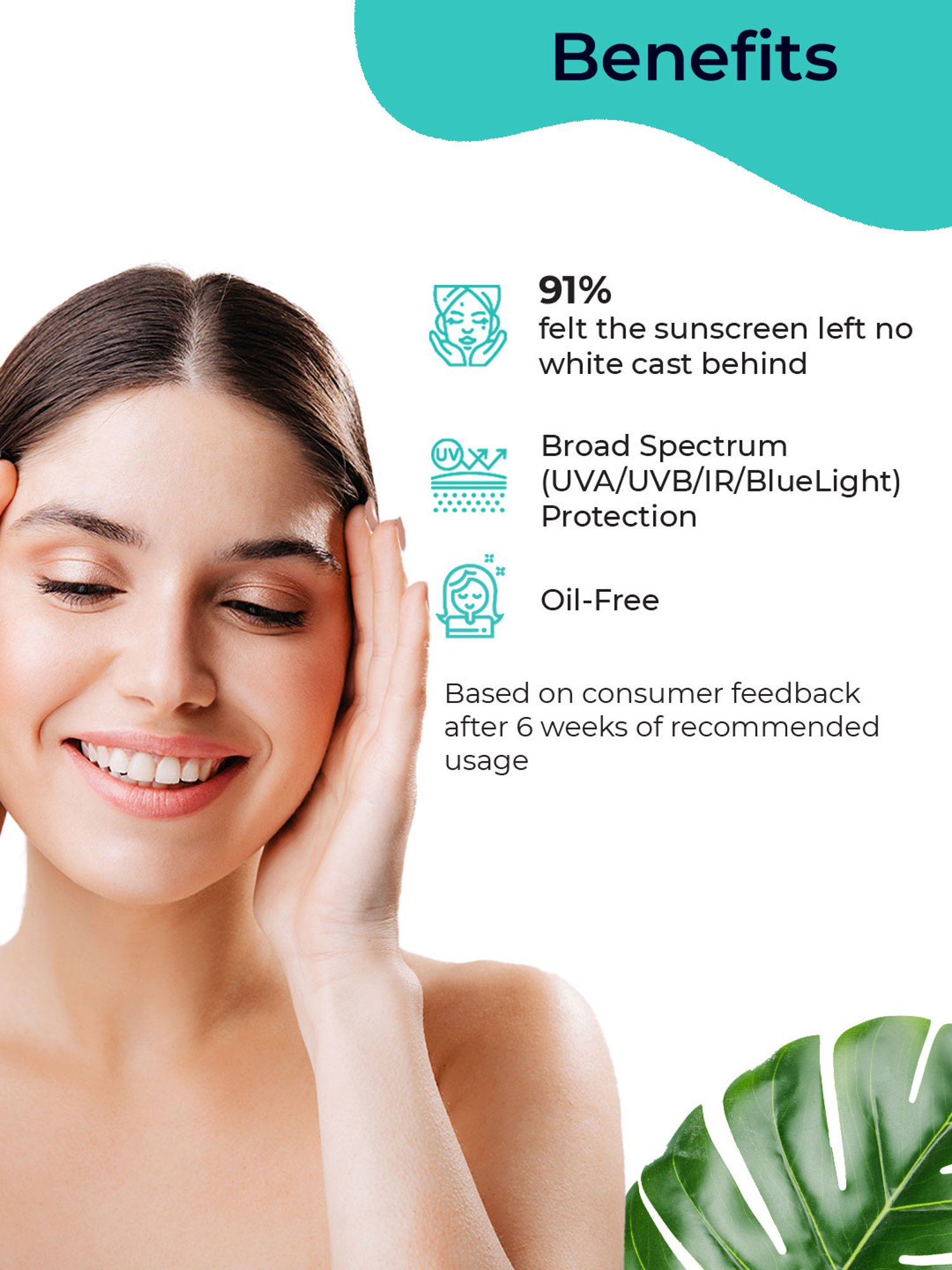 Pilgrim White Lotus Sunscreen Serum SPF 50 PA+++ with Hyaluronic Acid & CICA - 30 ml