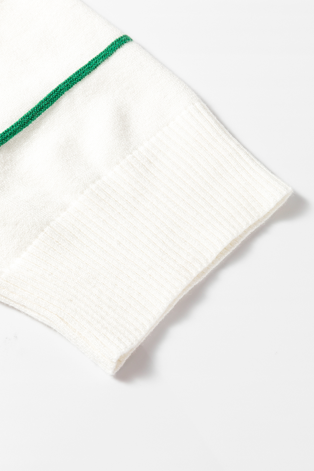 Light Blue Checkered Color Block Crew Neck Short Sleeve Sweater