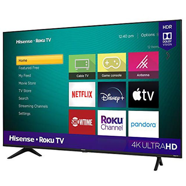Hisense 43-Inch Class R6090G Roku 4K UHD Smart TV with Alexa Compatibility (43R6090G, 2020 Model)