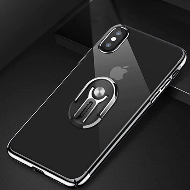 Phone Ring Holder, Multipurpose Mobile Phone Bracket Holder Air Vent Car Phone Mount Cell Phone Stand 360 Degree Rotation Cell Phone Accessories for Car Home (Silver)