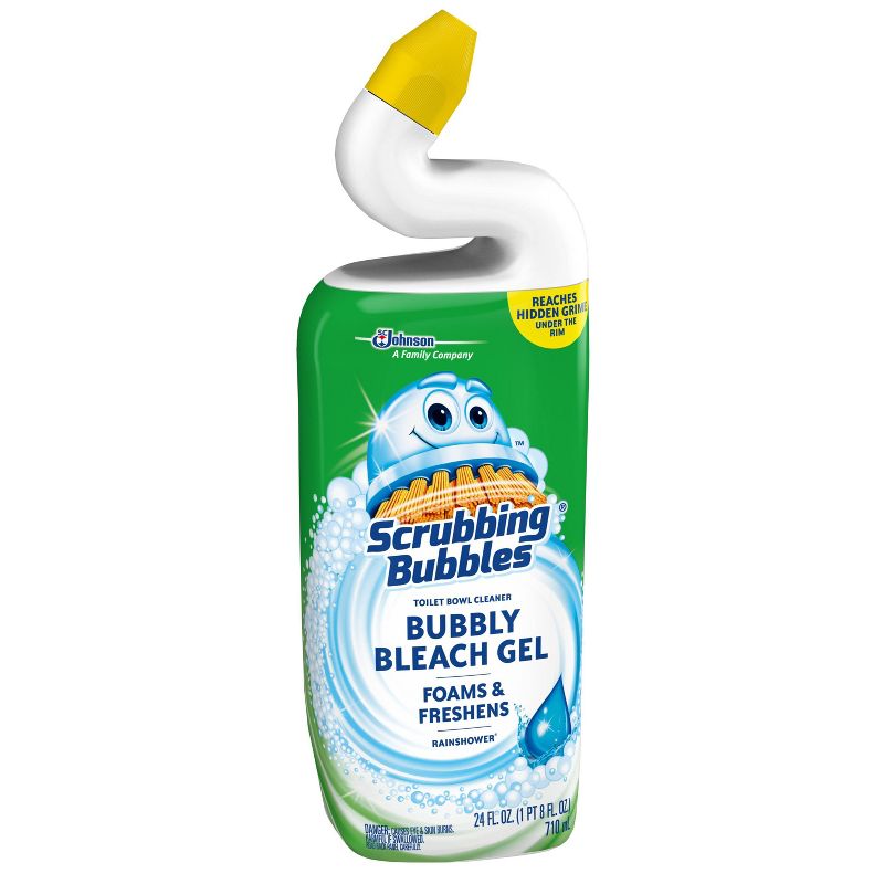 Scrubbing Bubbles Bubbly Bleach Gel Toilet Bowl Cleaner - Rainshower - 24 fl oz