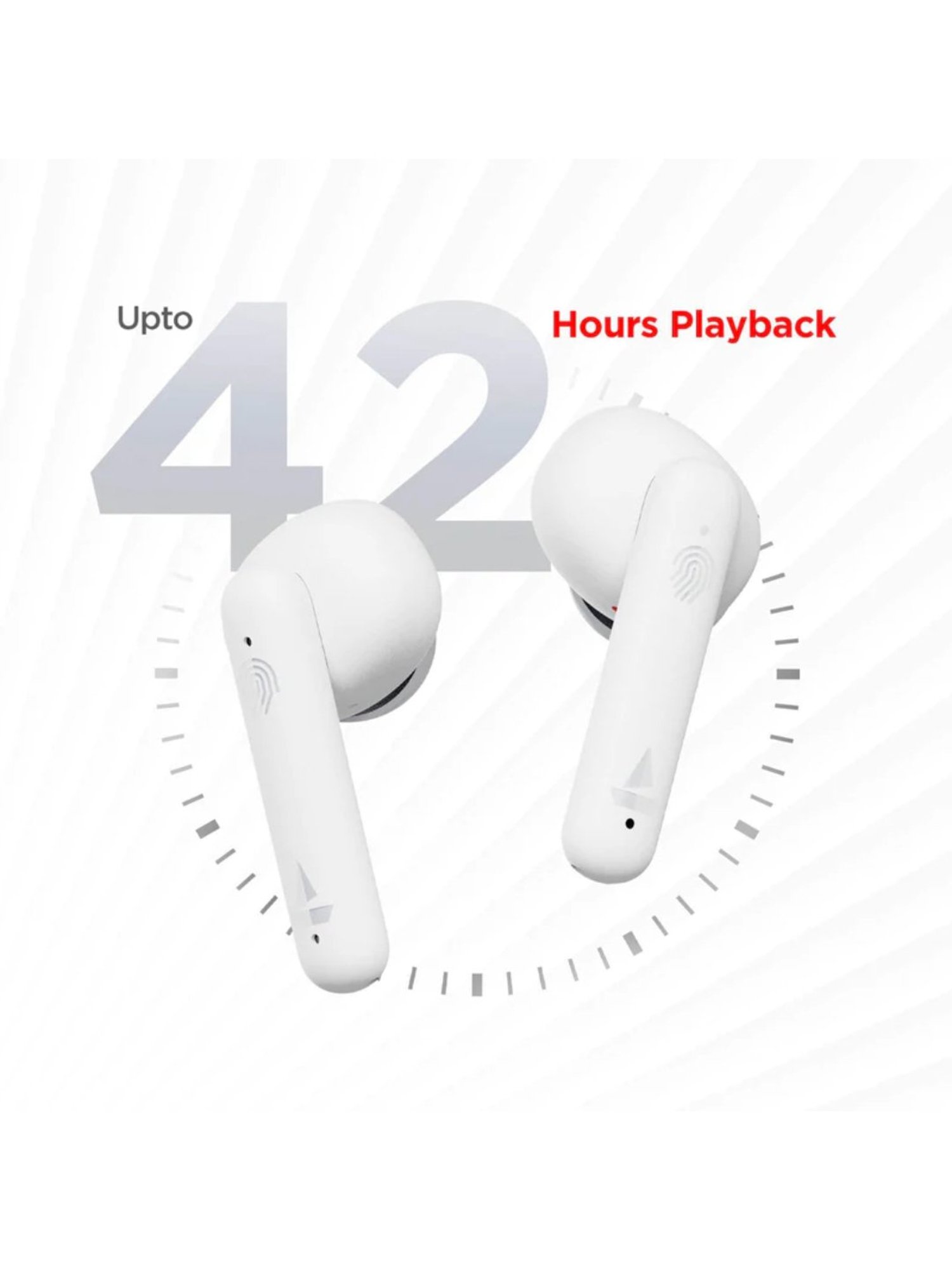 Boat Airdopes 148 Wireless Earbuds Upto 42 hours Playback (White)