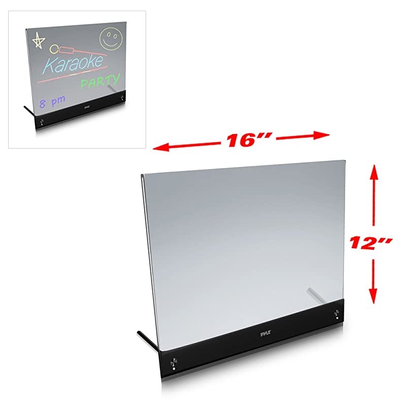 Erasable Desktop Illuminated LED Writing Board with Remote Control and 8 Fluorescent Markers (PLWB2030)