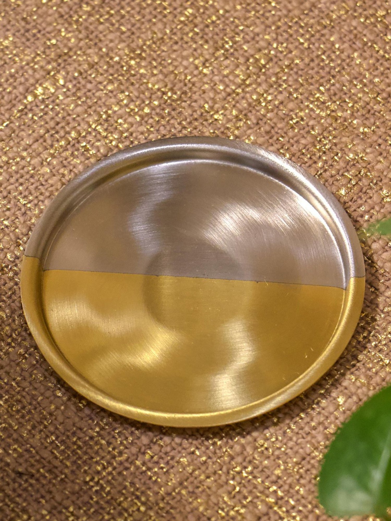 Crayton Hexagon Beige Geometric MDF Coaster - Set of 4