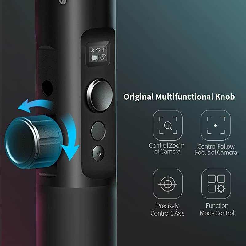 Official G6 Plus 3-Axis Handheld Gimbal Stabilizer 3-in-1 for Lightweight Mirrorless Camera, GoPro Hero 8/7/6/5 Action Camera and Smartphone,Payload 1.76 lb