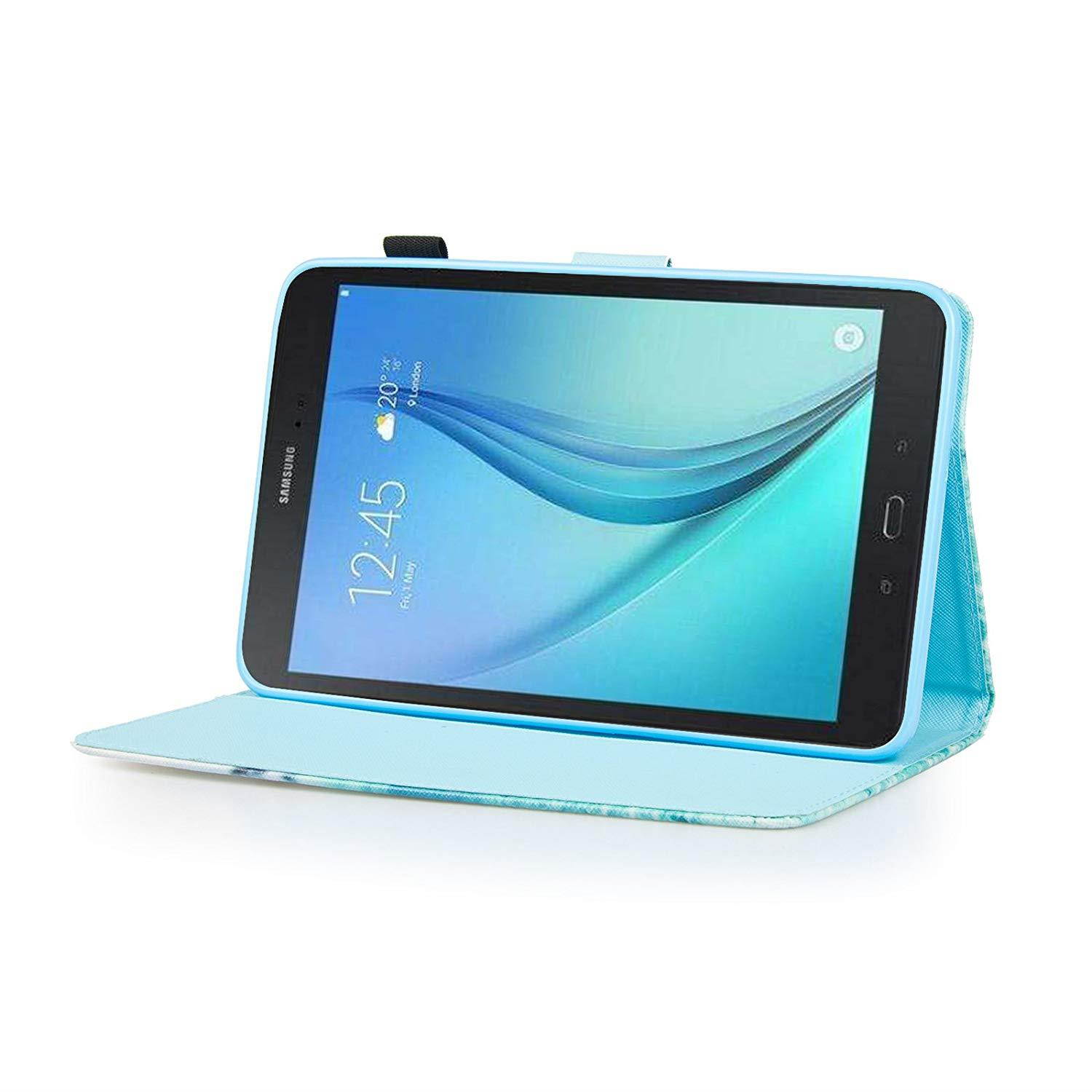 Tab E 8.0" Case, Samsung SM-T377a Case, Dteck PU Leather Flip Stand Case [Card Holder] Wallet Case Cover for Samsung Galaxy Tab E T377/T375 8.0 Inch Lite Series Tablet-Effiel Tower