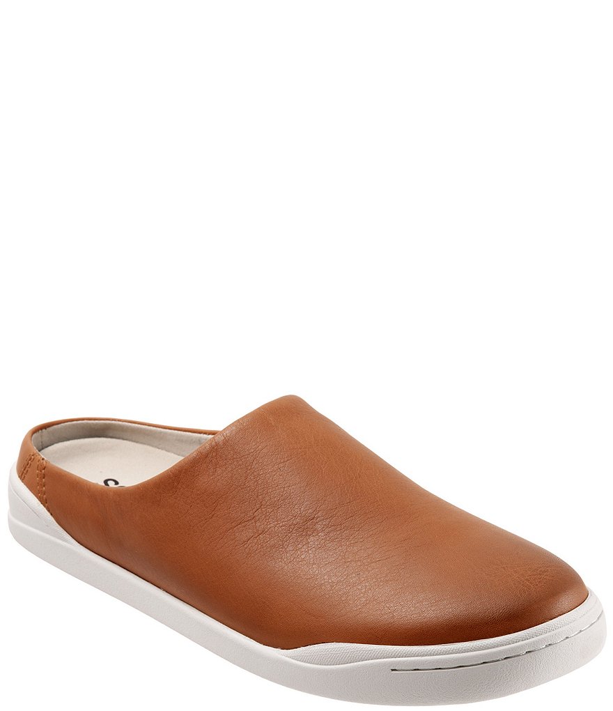 SoftWalk Auburn Leather Mules