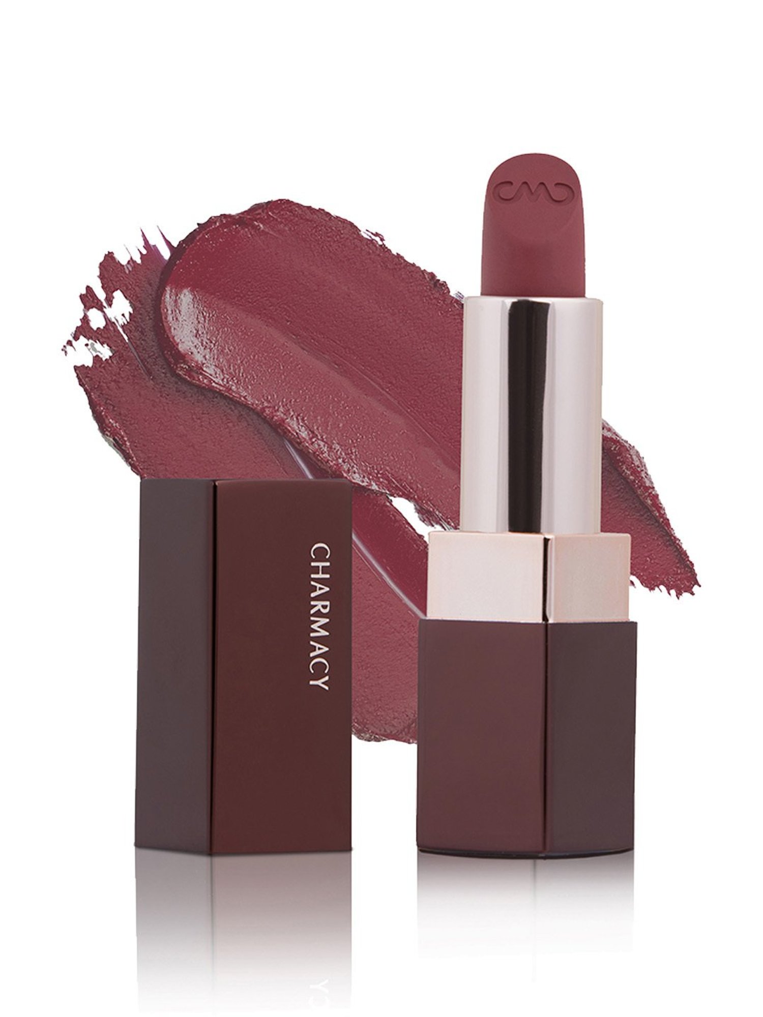 CHARMACY Milano Soft Satin Matte Lipstick Vivid Mauve 55 - 3.8 gm