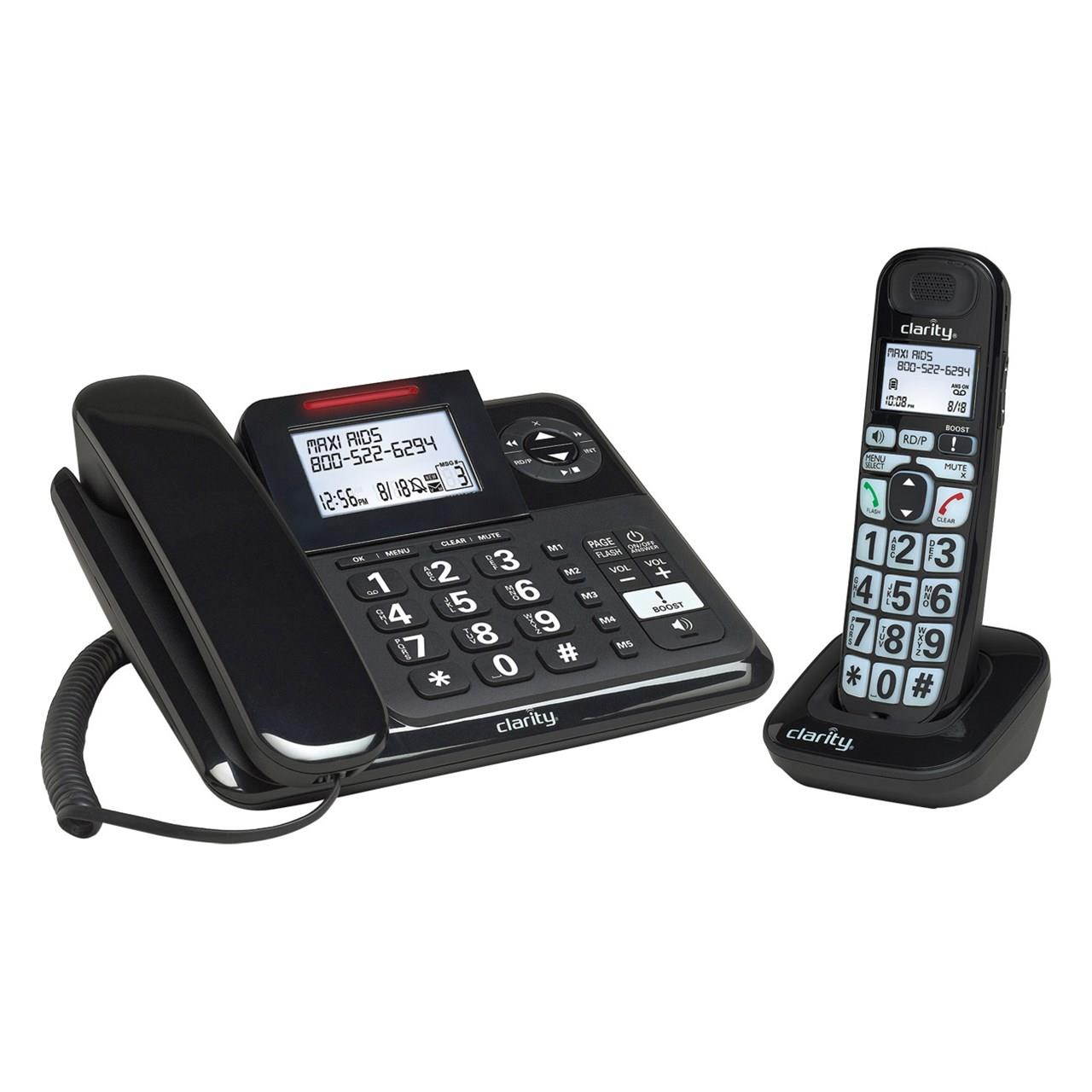 Clarity 53727.000 E814CC Moderate Hearing Loss Corded and Cordless Phone Combo