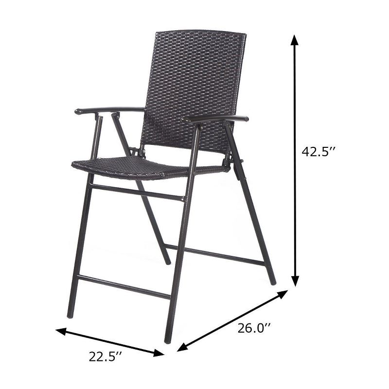 Ladder Barstool Seat Black - Riverstone Furniture Collection