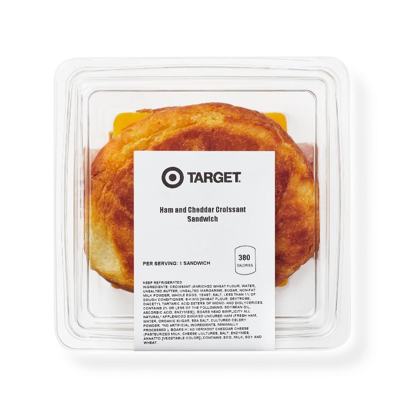 Ham & Cheddar on a Croissant Sandwich - 5.5oz - Good & Gather™