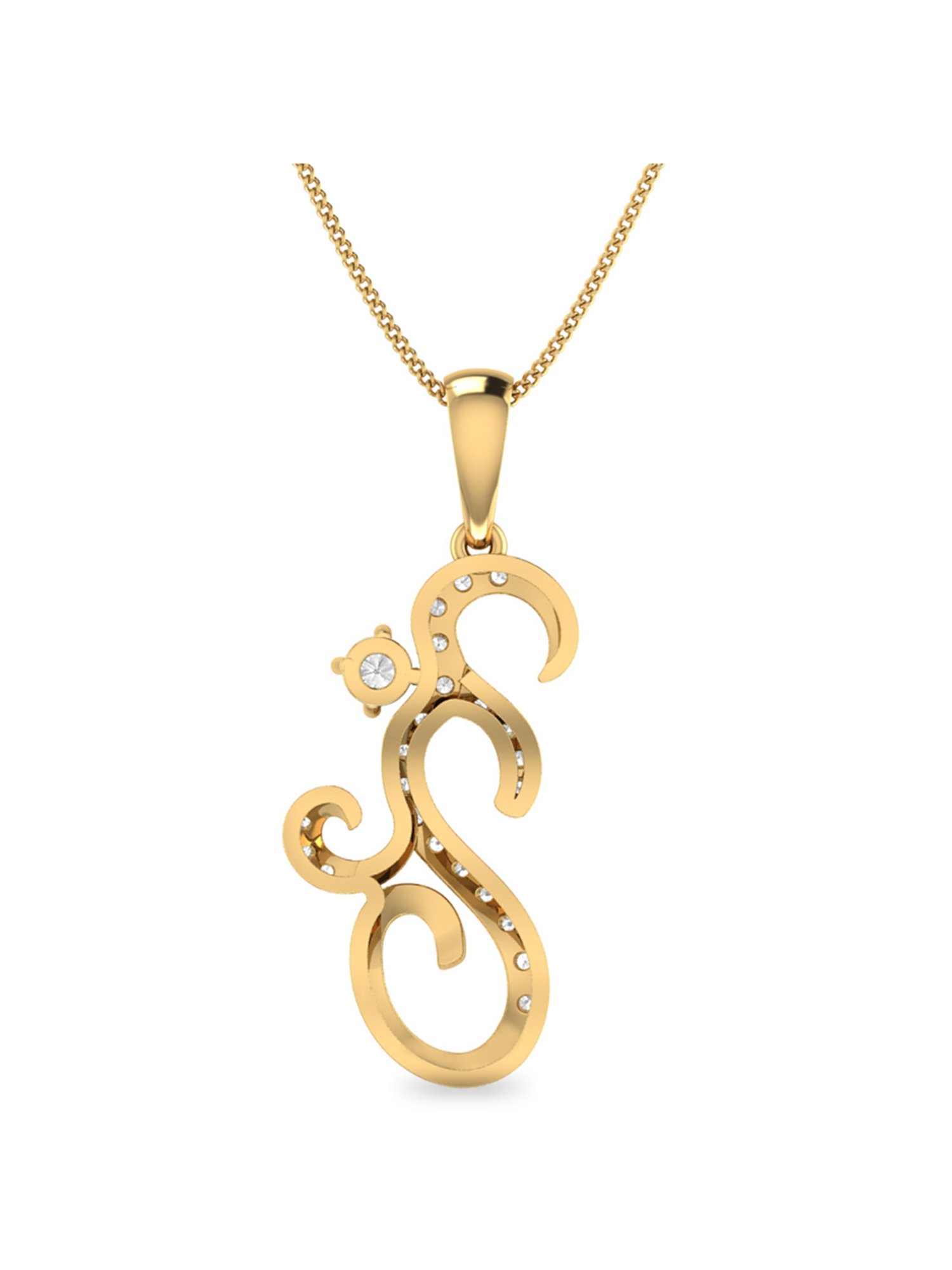 PC Jeweller Bhairav 18k Gold Pendant without Chain for Unisex