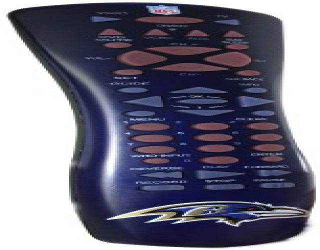 iHip NFRC01BAR Baltimore Ravens Universal Remote Control