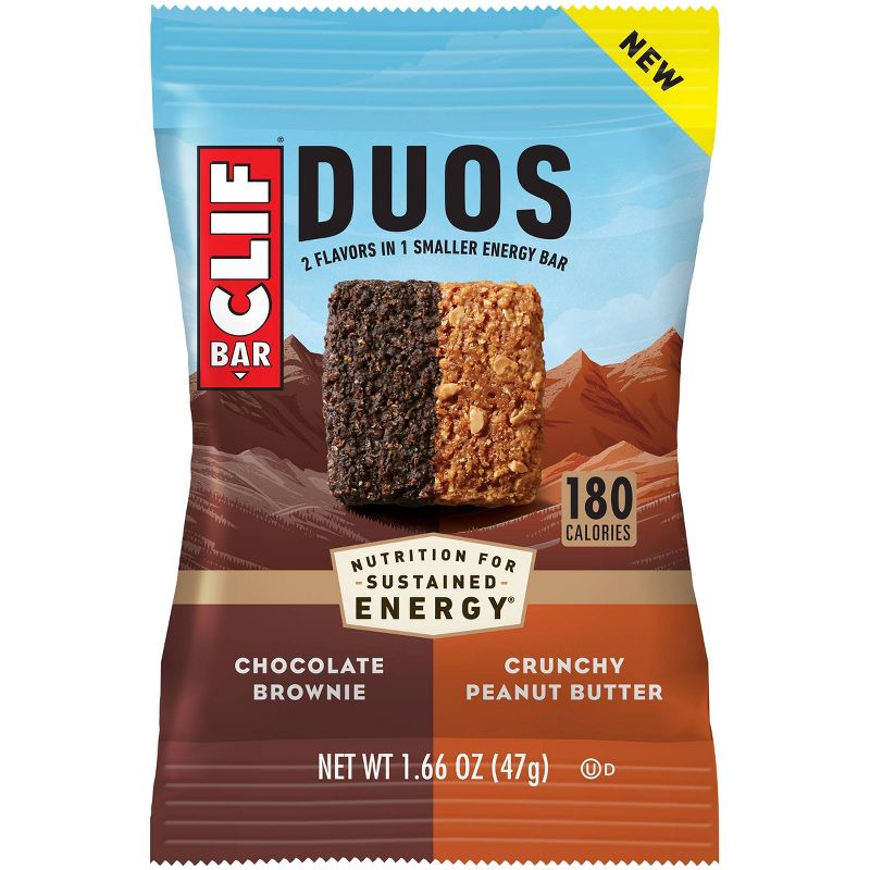 Clif Bar Duos Chocolate Brownie and Crunchy Peanut Butter - 11.6oz