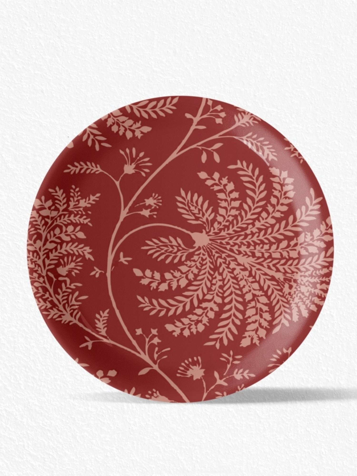 Nestroots Bohemian Floral Multicolor Porcelain Wall Plate