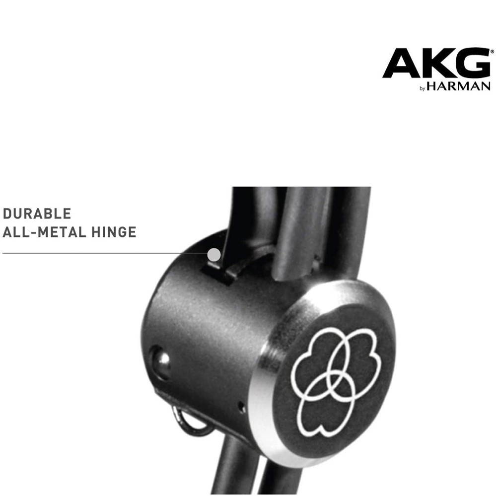 AKG K175 Closed Back Supra-aural Studio Headphones Black