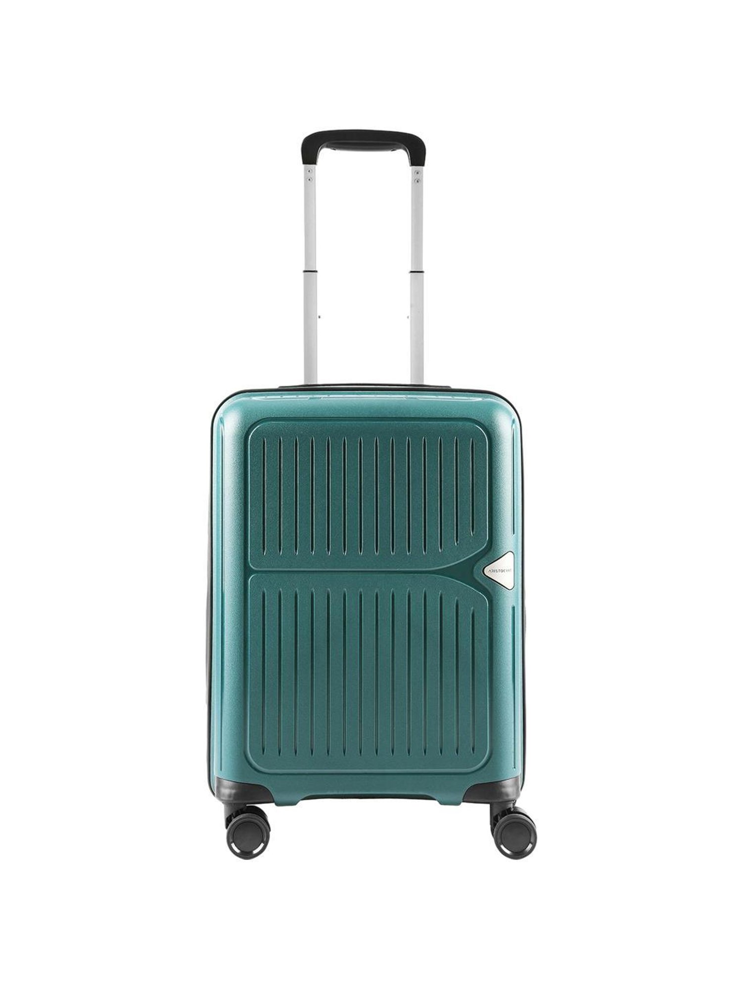 Aristocrat Green Textured Hard Cabin Trolley Bag - 22 cm