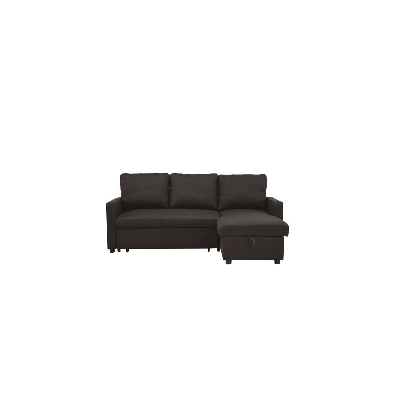 Hiltons Sectional Sofa with Sleeper Charcoal - Acme Furniture