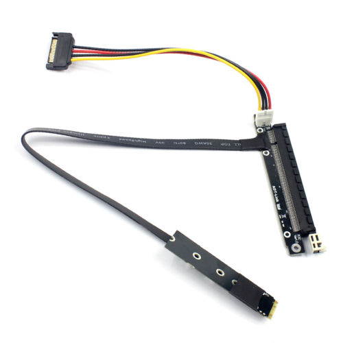 Graphics Extension cable M.2 to x16 PCIE M2 to PCI Express Adapter cable 45cm Full Speed For PC Mining Bitcoin BTC