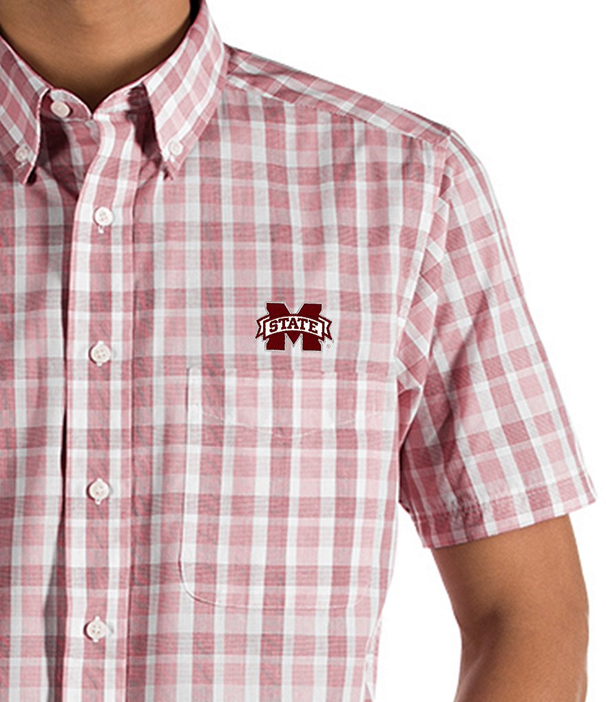 Antigua NCAA Crew Short-Sleeve Woven Shirt