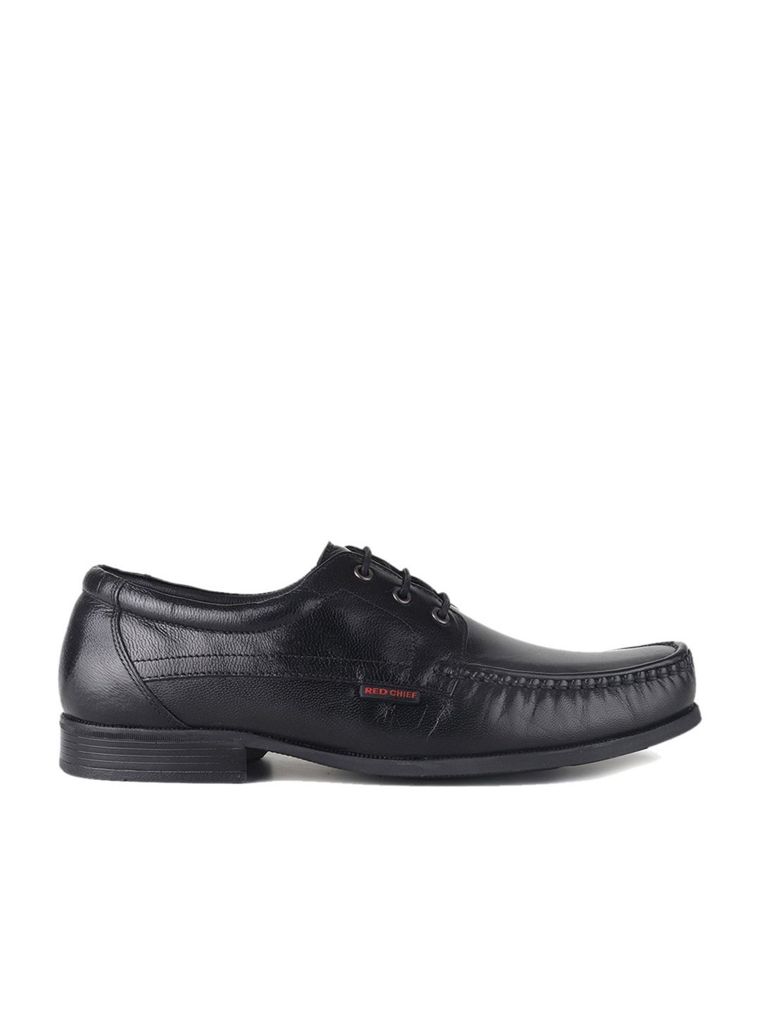 Red Chief Men's Black Derby Shoes