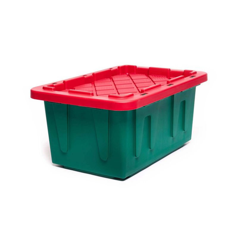 Homz 15gal 2pk Holiday Durabilt Tough Container