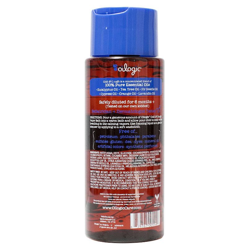 Oilogic Kids Cold & Cough Vapor Bath - 9.6 fl oz