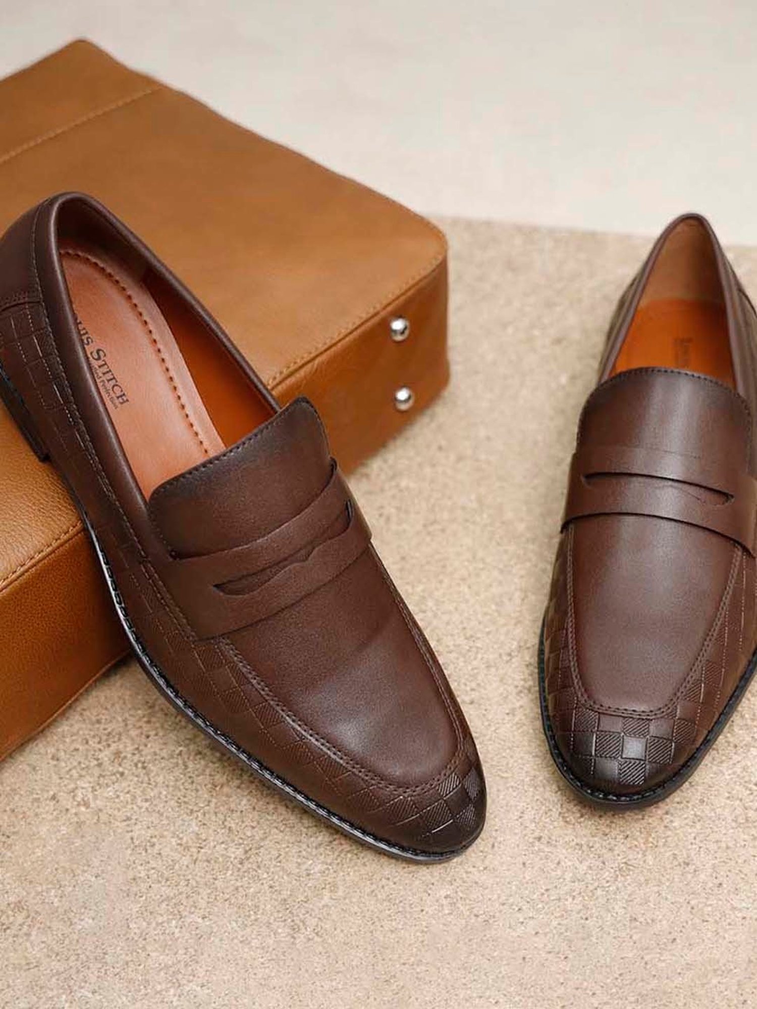 Louis Stitch Men's Brown Formal Loafers