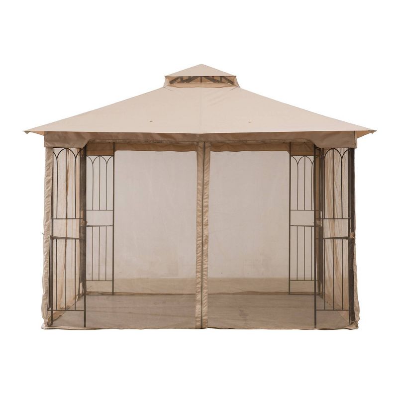 8.5' Elysium Attached Louvered Pergola - Vita