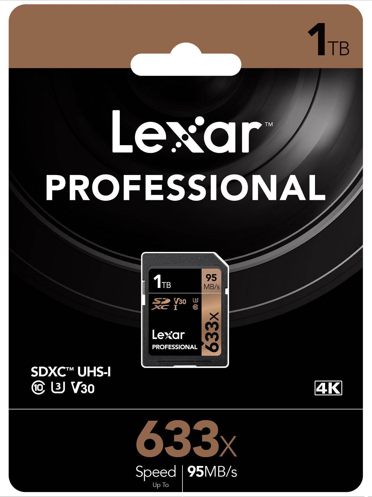 10 PACK - Lexar 1TB SDXC Professional 633x UHS-1 U3 SD XC Memory Card LSD1TCB633 LOT OF 10 with MemoryMarket USB 3.0 Dual Slot Card Reader